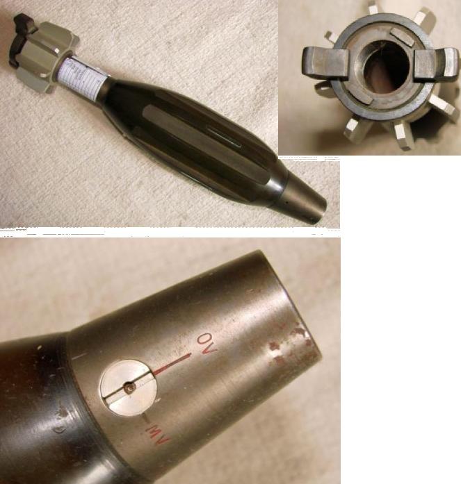 German 81mm Bundeswehr Subcaliber Mortar Grenade - Click Image to Close